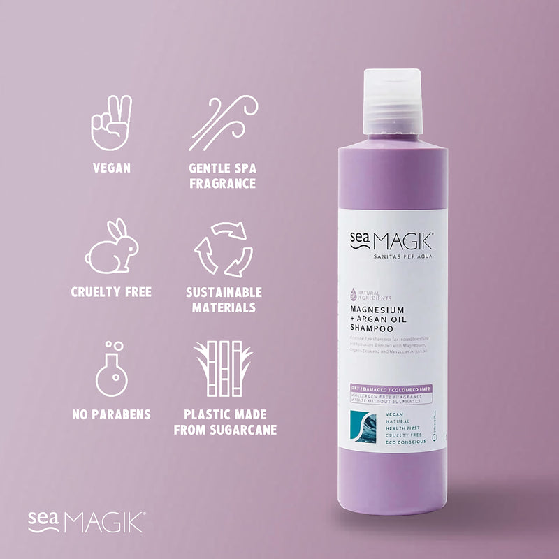 Magnesium and Argan Oil Nourishing Shampoo for Dry and Coloured Hair 300ml