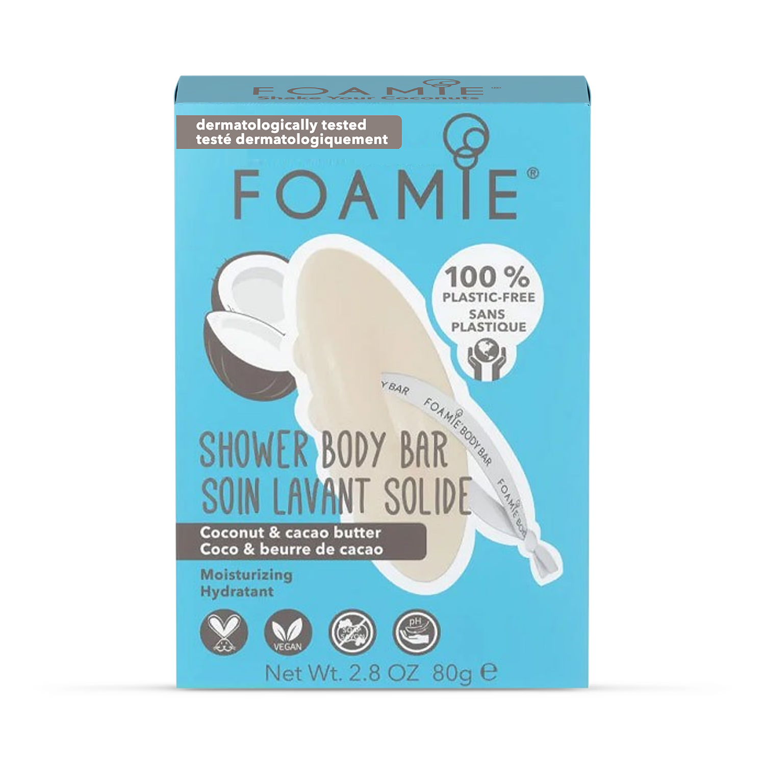 Foamie Coconut Cacao Butter Body Bar 80g