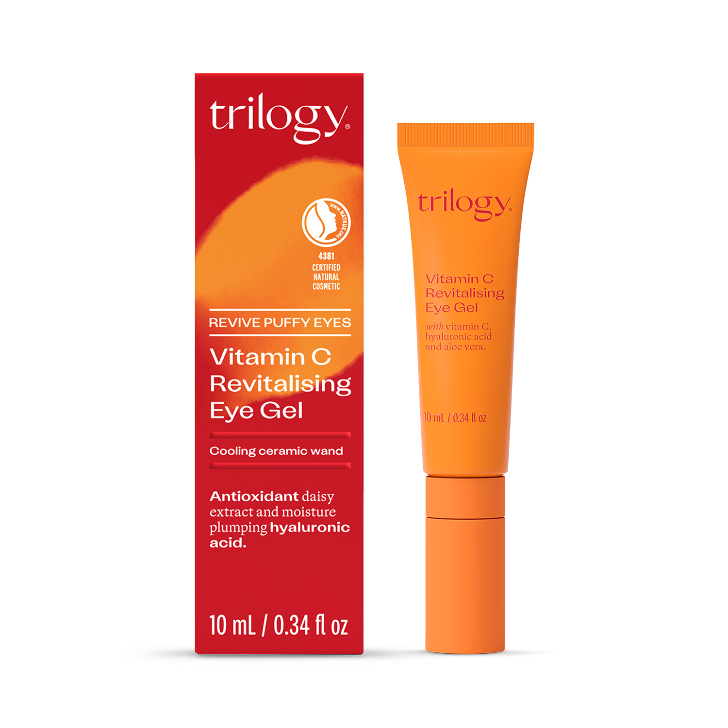 Brightening Vitamin C Eye Gel with Hyaluronic Acid and Aloe Vera