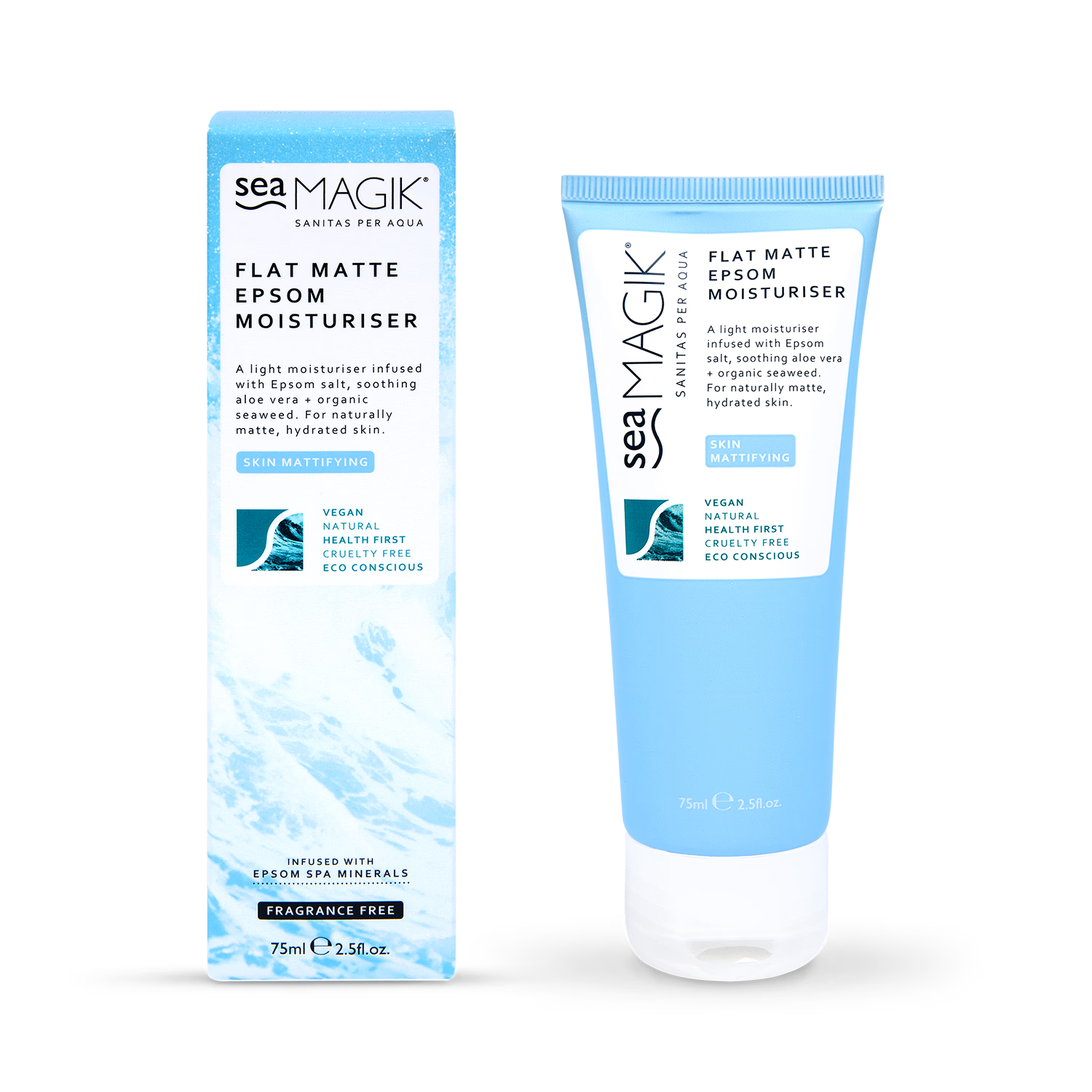Mattifying Face Moisturiser with Epsom Salt and Seaweed