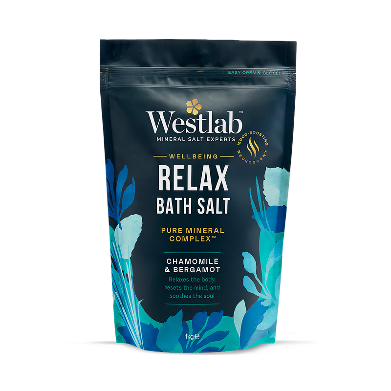 Relaxing Magnesium Mineral Bath Salts with Chamomile and Bergamot 1kg