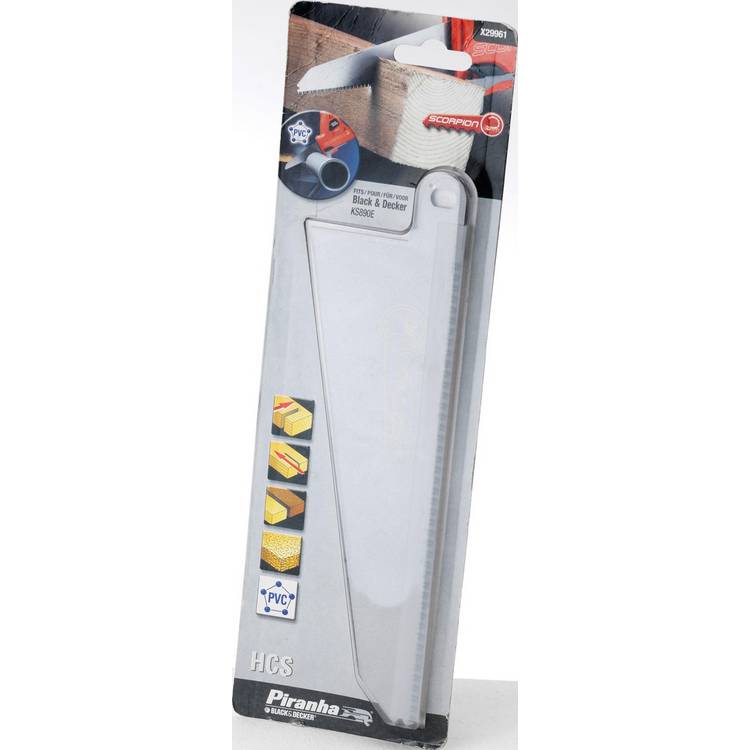 Black+Decker Piranha Scorpion handsaw blade 20cm, imported from the UK