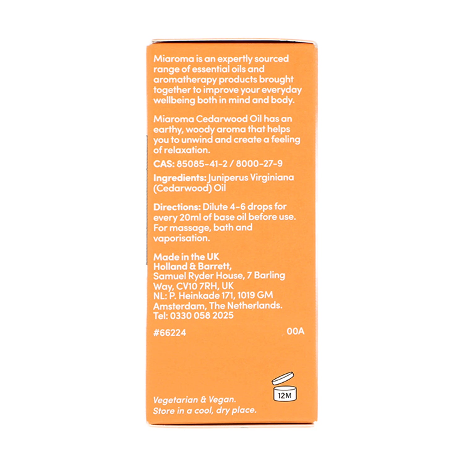 Miaroma Cedarwood Pure Essential Oil 10ml