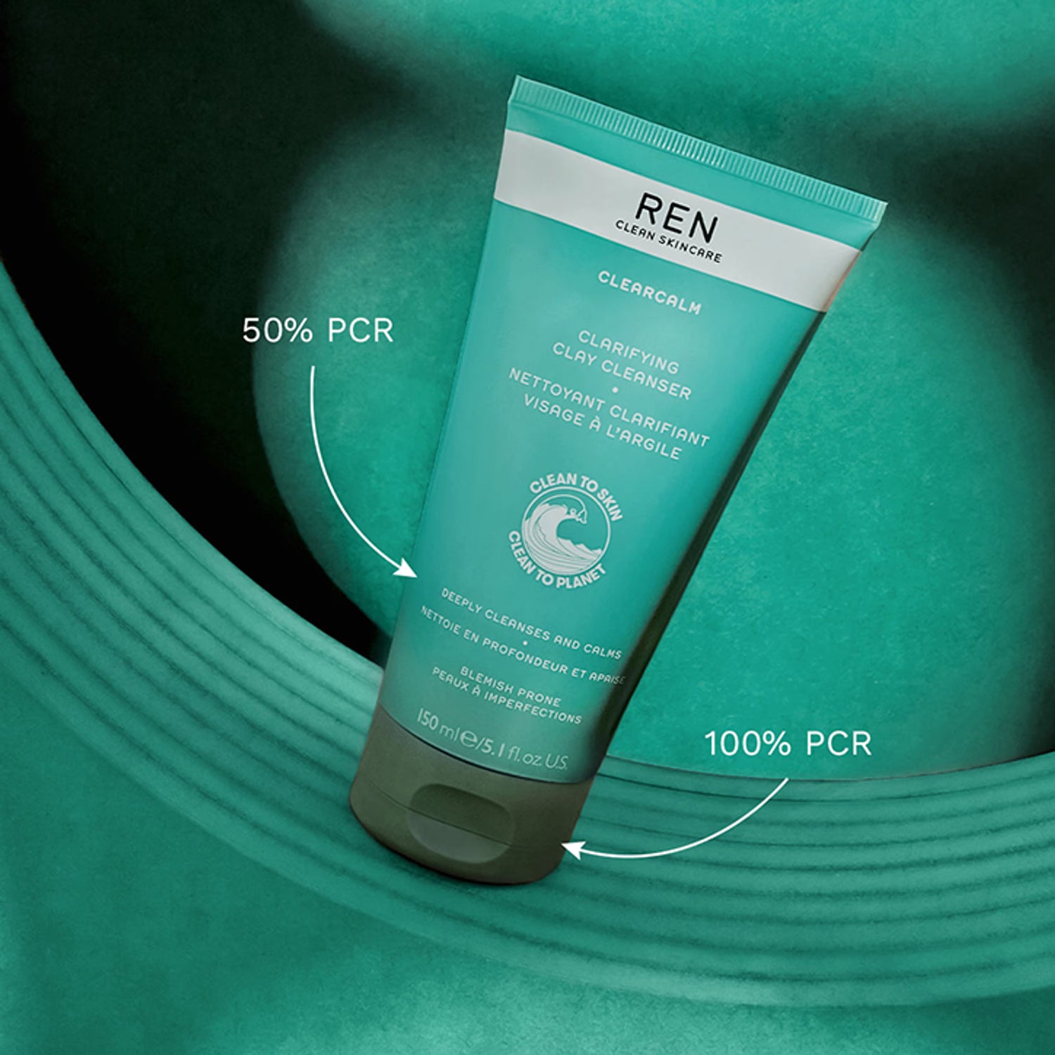 Clarifying Clay Face Cleanser with Kaolin and Willow Bark