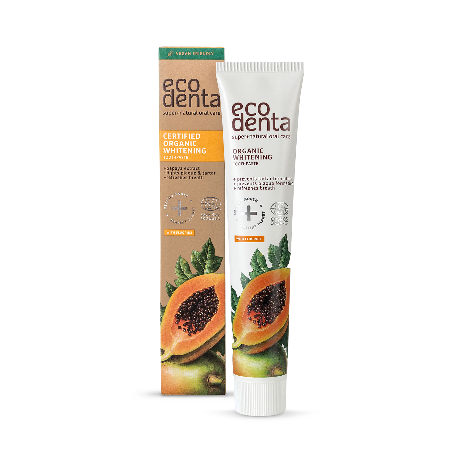 Ecodenta Certified Organic Whitening Toothpaste with Papaya Extract 75ml
