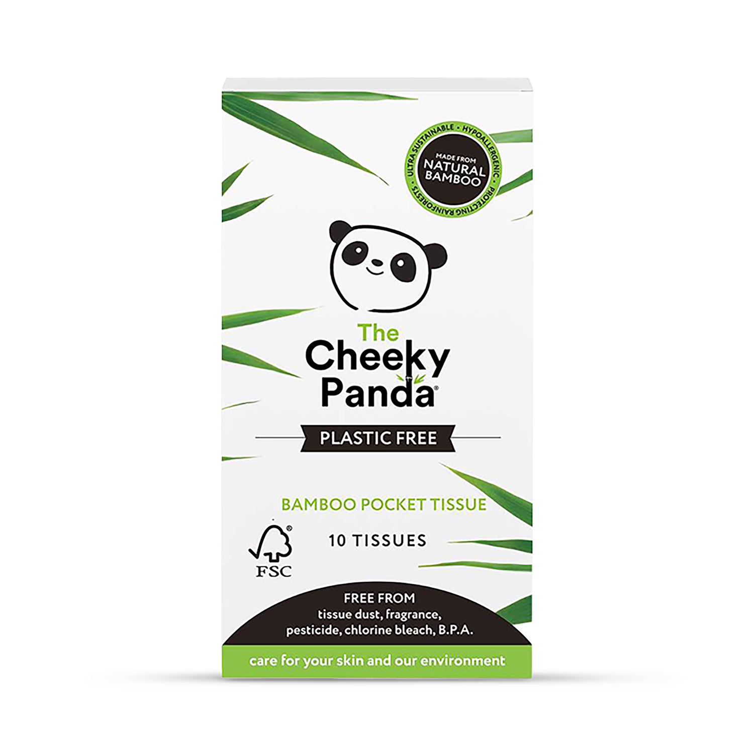 Sustainable Bamboo Pocket Tissues 10 Pack