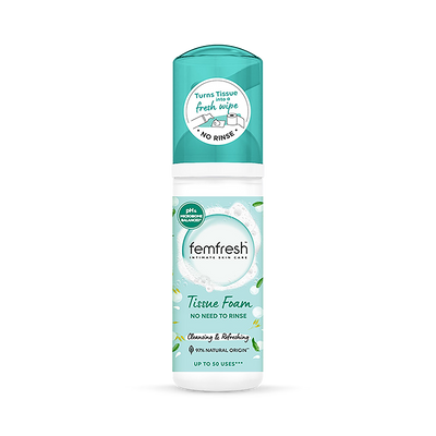 Holland & Barrett Femfresh Tissue Foam 50ml- Buy online at McGrocer