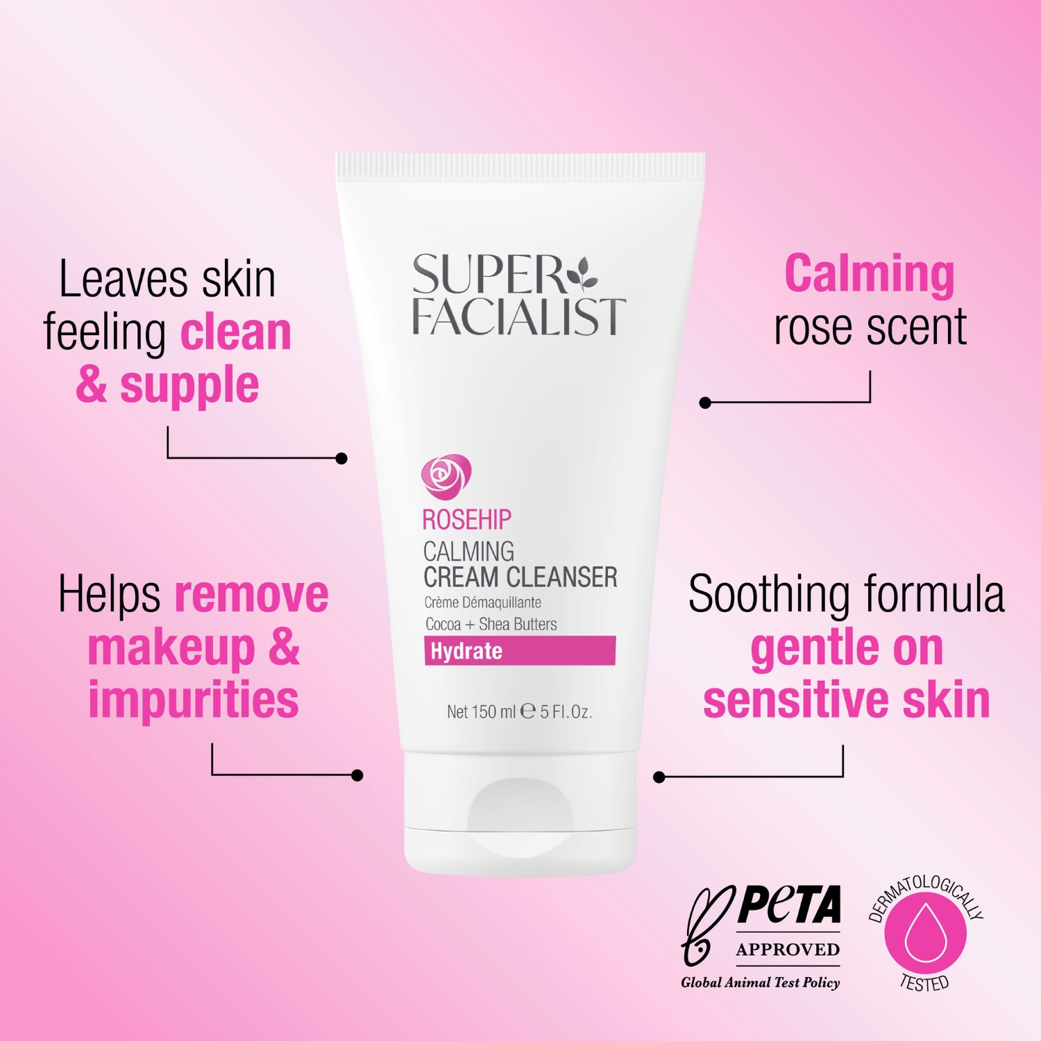 Rosehip Calming Creamy Cleanser 150ml
