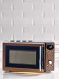 Brushed Copper Digital 800W 20L Microwave