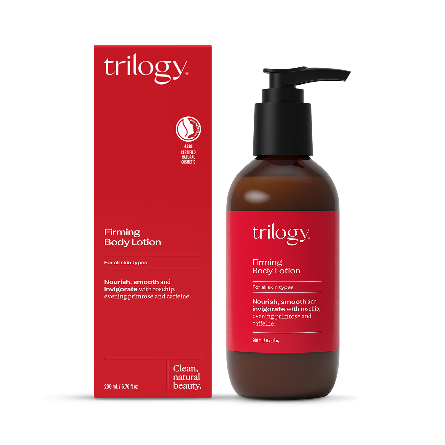 Natural Firming Body Lotion with Rosehip and Caffeine 200ml