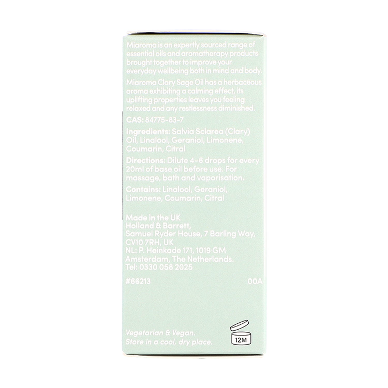 Miaroma Clary Sage Pure Essential Oil 10ml