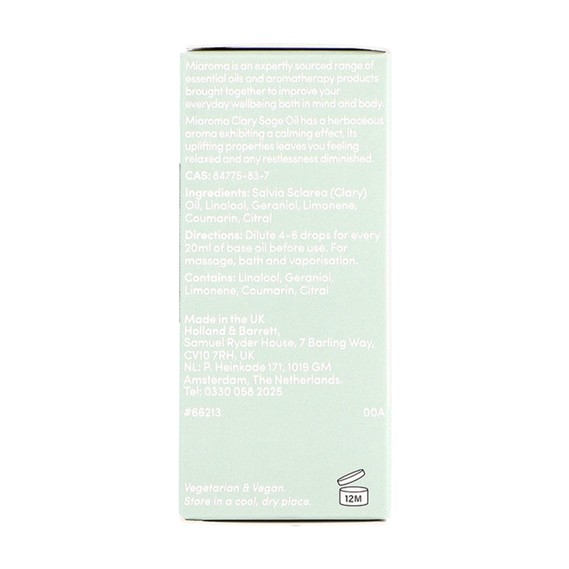 Miaroma Clary Sage Pure Essential Oil 10ml