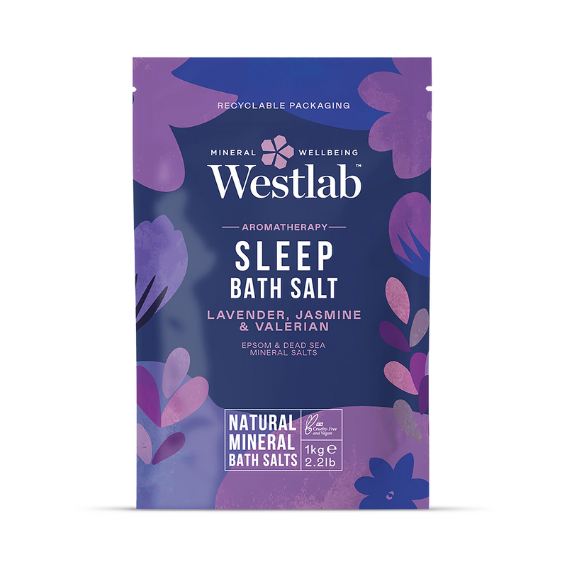 Lavender and Jasmine Mineral Bath Salts with Valerian 1kg