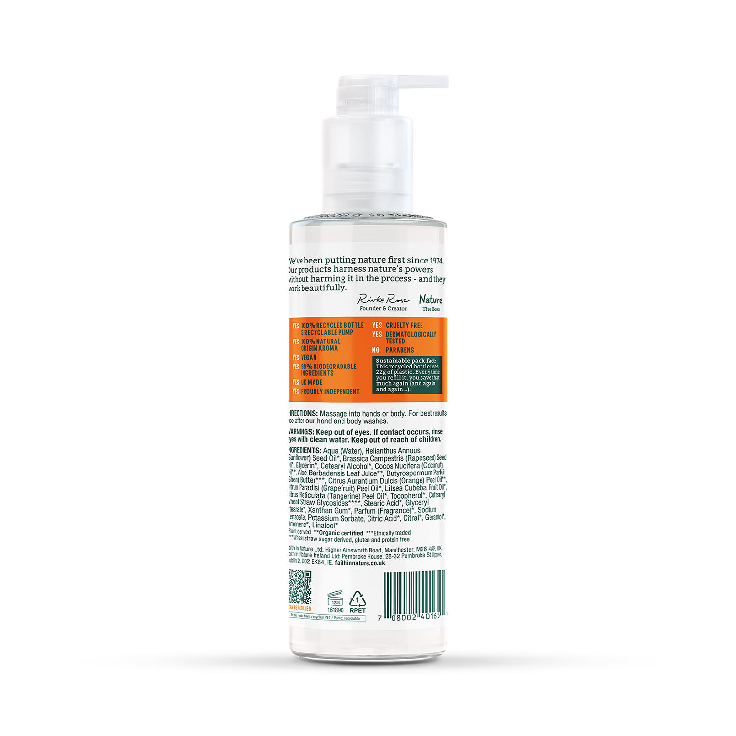Faith in Nature Grapefruit Orange Hand Body Lotion 400ml