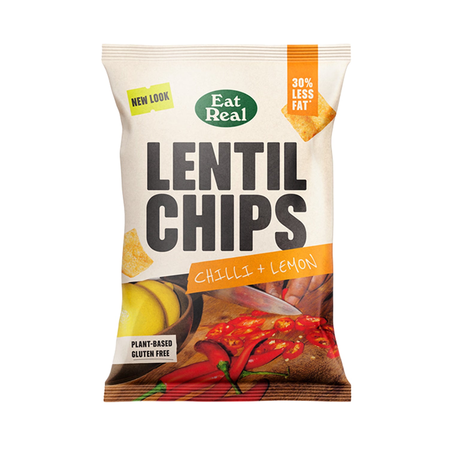 Eat Real Lentil Chips Chilli Lemon 95g