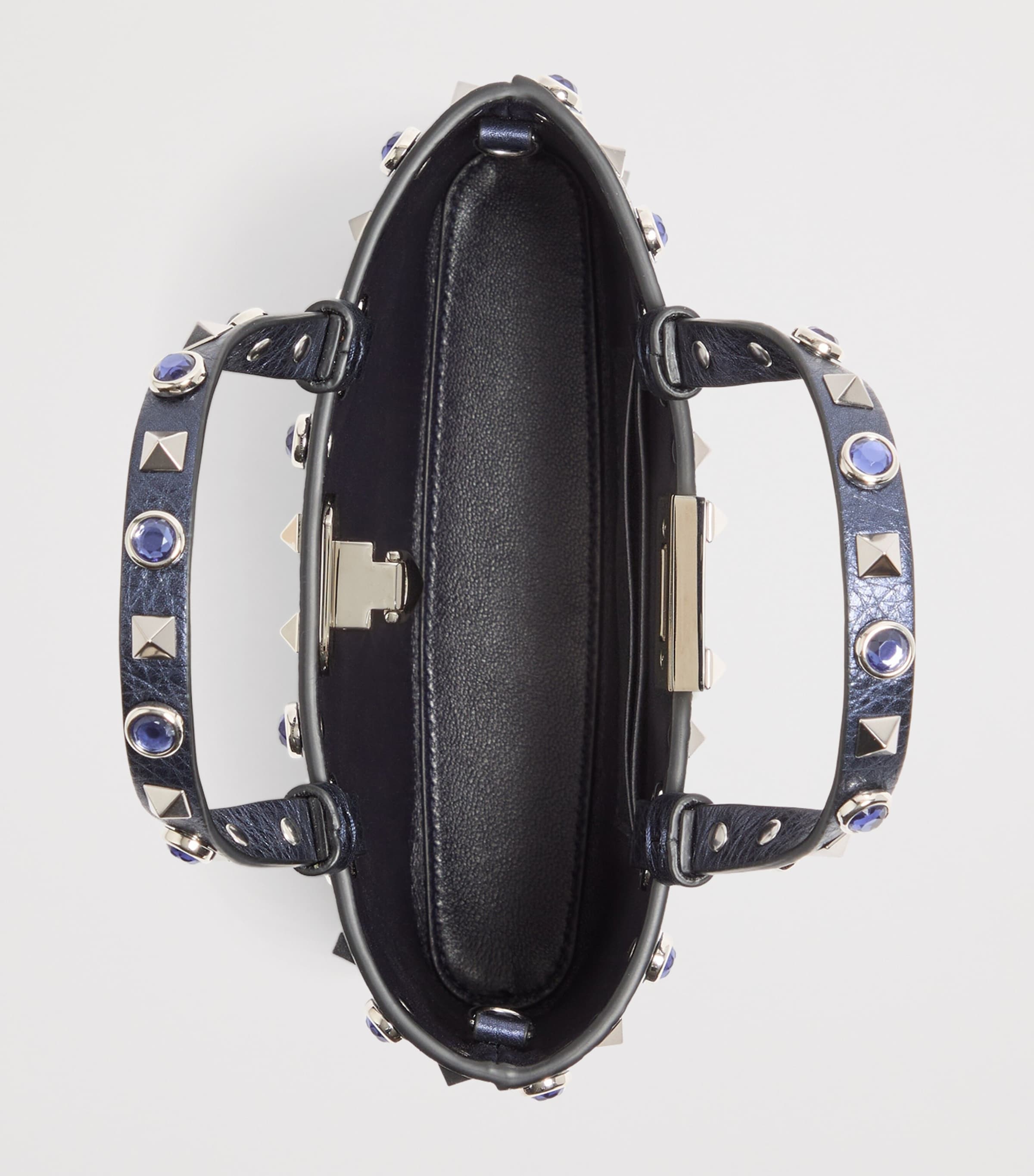 Valentino Garavani Rockstud tote bag leather with chain strap (British brand)
