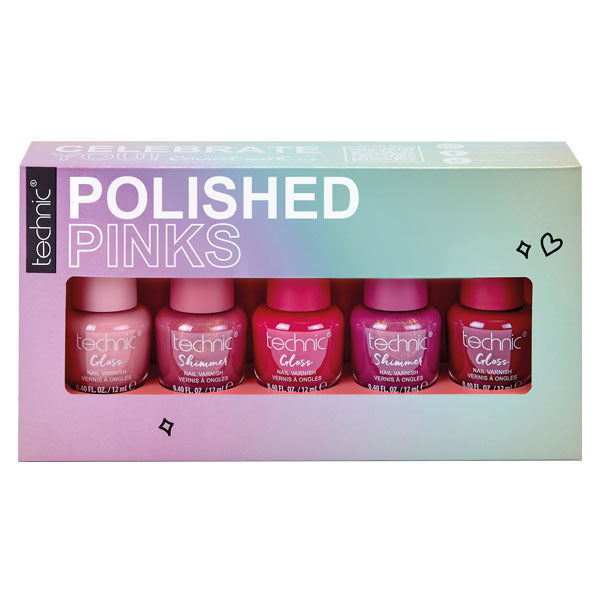 Technic nail varnish set Polished Pinks, UK version