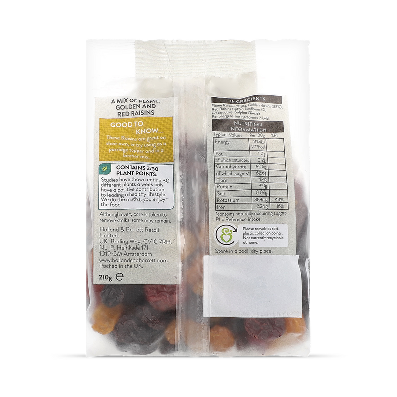 Holland Barrett Jewelled Raisin Mix 210g
