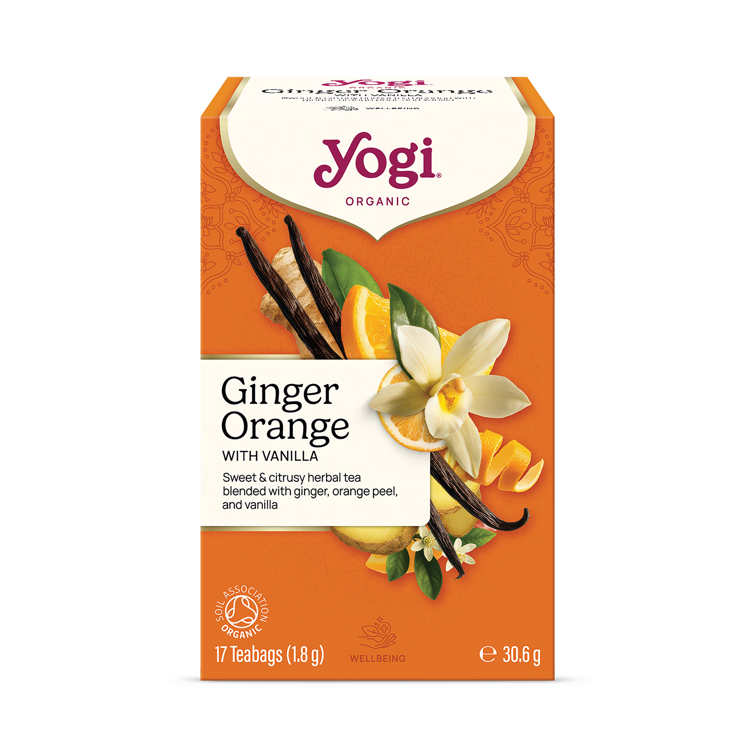 Ginger Orange and Vanilla Ayurvedic Herbal Tea 17 Tea Bags