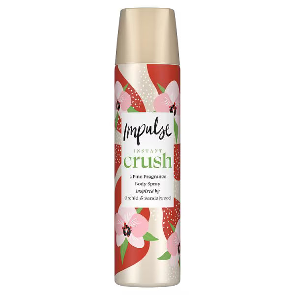 Impulse Instant Crush Body Spray 75ml - British product
