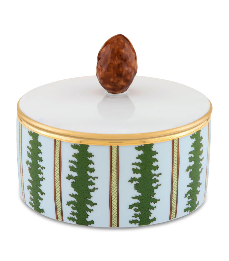 GINORI 1735 Porcelain Rain Rock Trinket Box, UK version