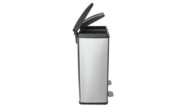 Habitat 55 Litre 2 Compartment Recycling Bin - Steel GOODS Argos