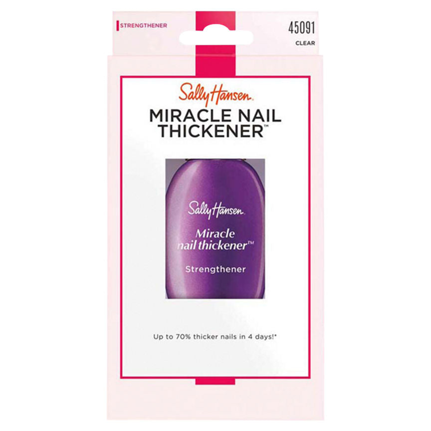 Sally Hansen Miracle Nail Thickener Clear Make Up & Beauty Accessories ASDA   