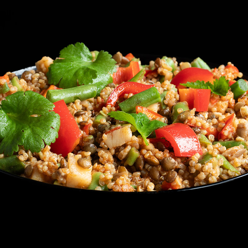 No Bloat quinoa lentil chilli pouches 4x50g - British product