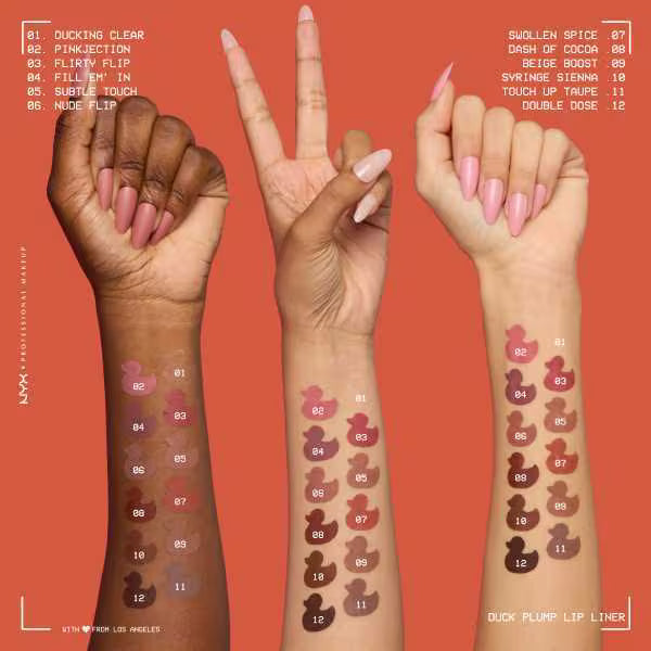 NYX Professional Makeup plumping lip liner clear, imported from the UK