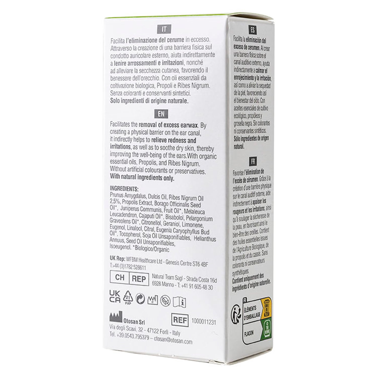 Natural Essential Oil Ear Drops for Earwax Removal 10ml