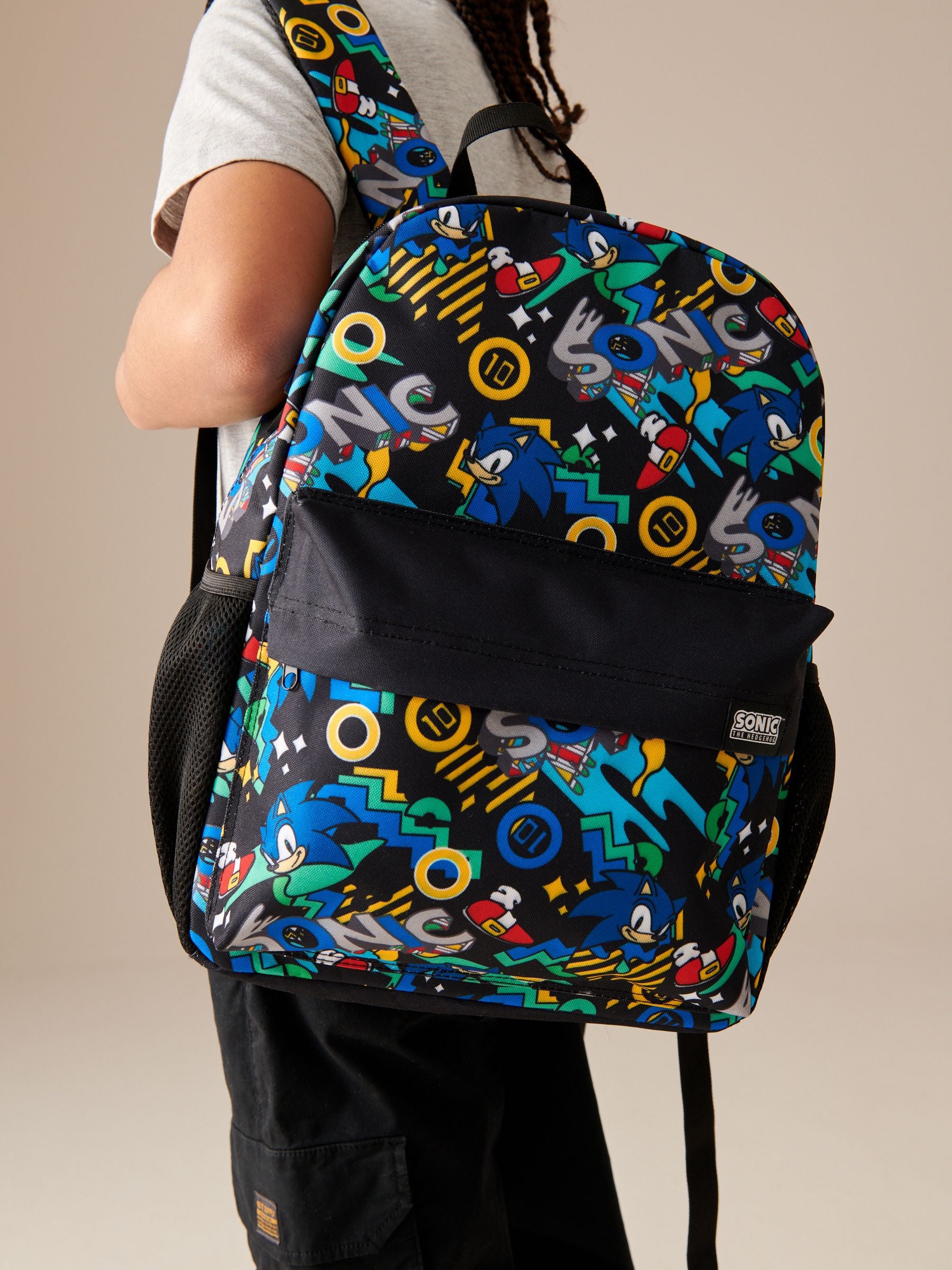 Sonic Black Backpack for kids, UK version