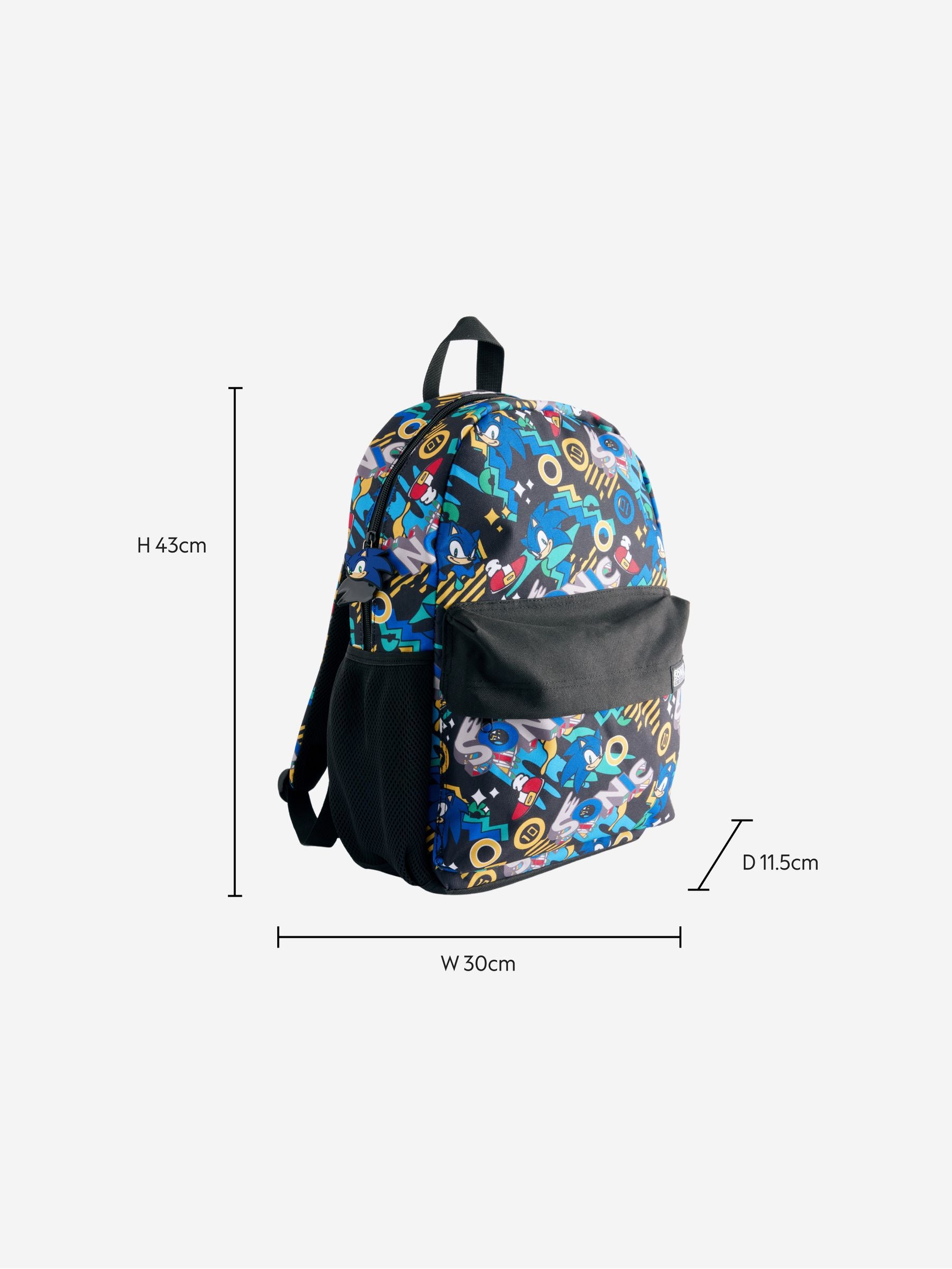 Sonic Black Backpack for kids, UK version