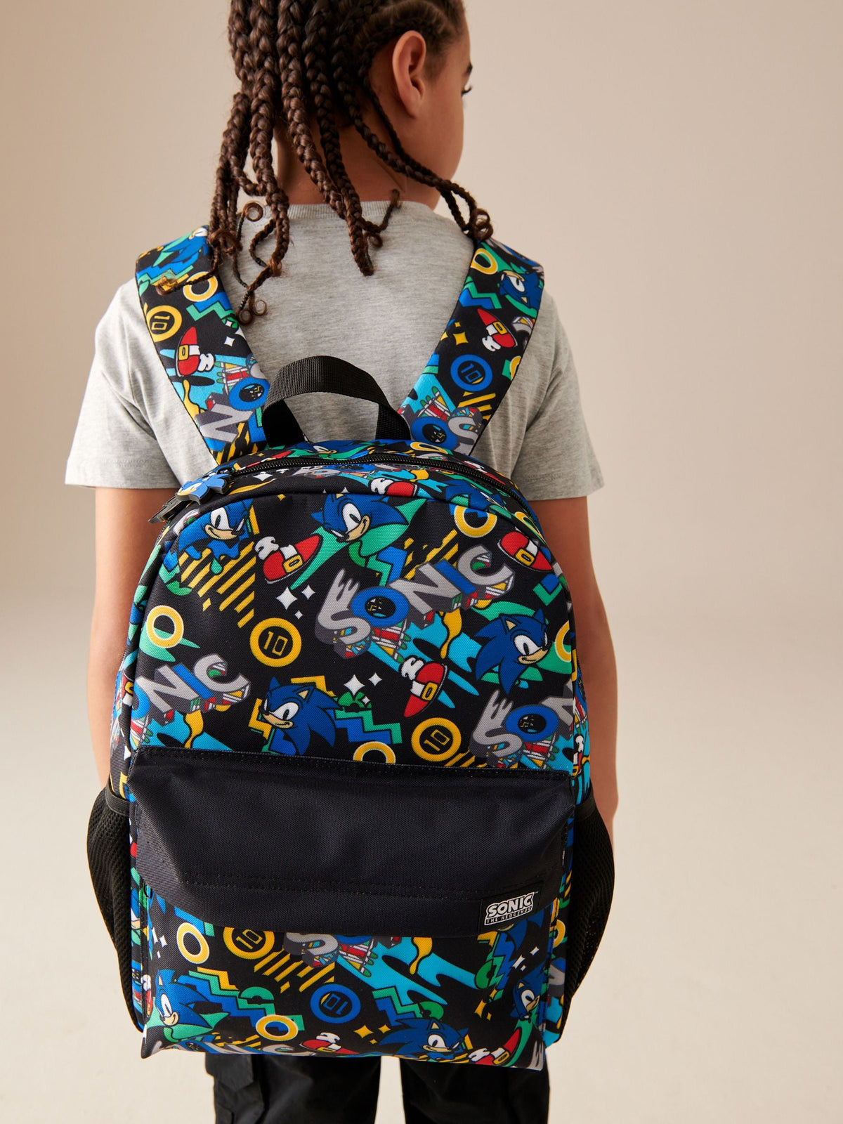 Sonic Black Backpack for kids, UK version