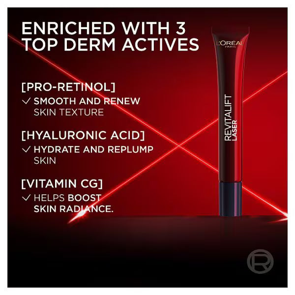 L'Oreal Paris Revitalift Laser Eye Cream 15ml, UK version