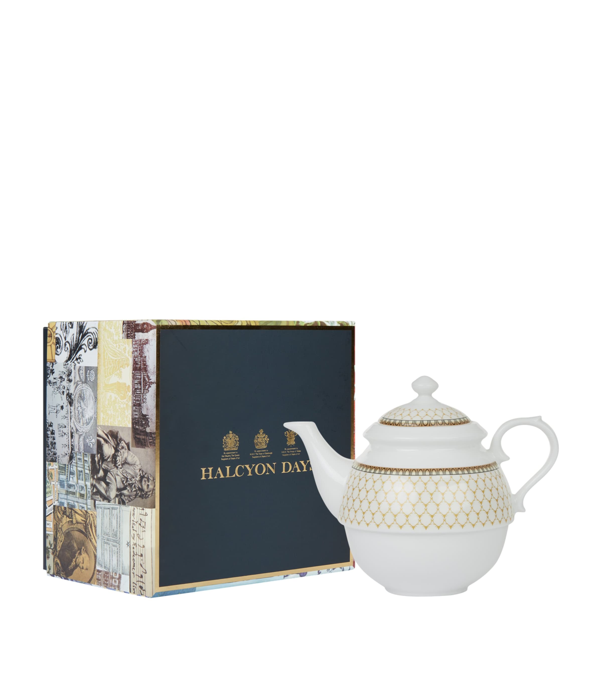 Halcyon Days Antler Trellis tea for one set, UK version