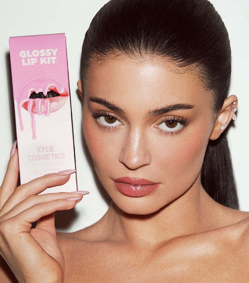 Kylie Cosmetics glossy lip kit with 1g lip liner and 3ml lip gloss, UK version