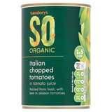 Sainsbury's SO Organic Italian Organic Chopped Tomatoes in Tomato Juice 400g GOODS Sainsburys   