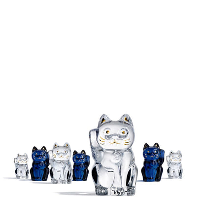 Figurine Chat Maneki Neko Baccarat Bonheur