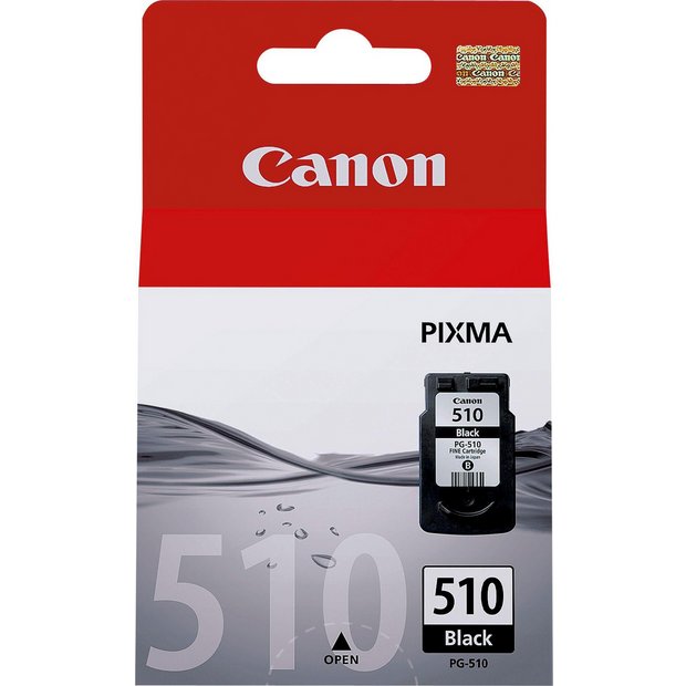 Genuine Canon PG-510 black ink cartridge, UK version