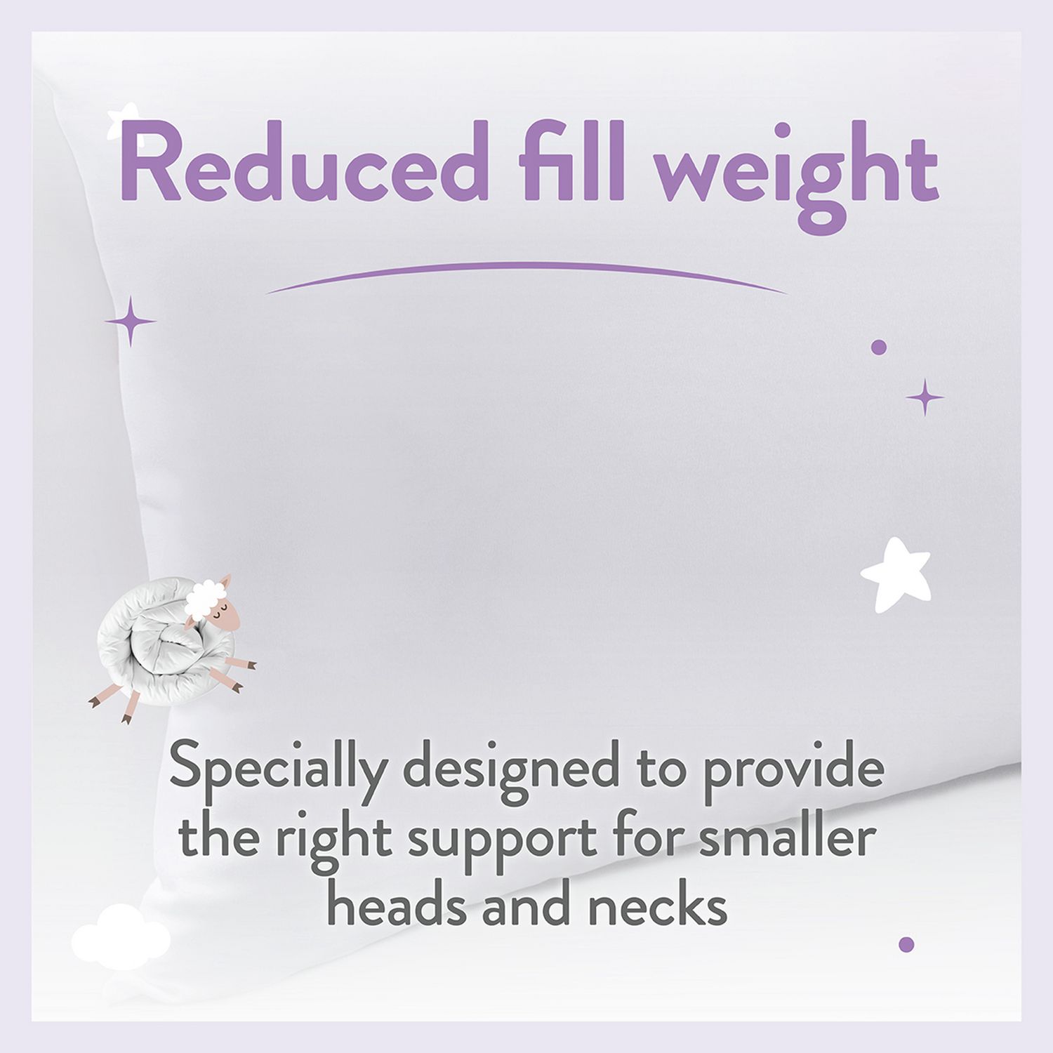 Slumberdown anti-allergy pillow Little Slumbers Cot Bed 60x40cm, UK version