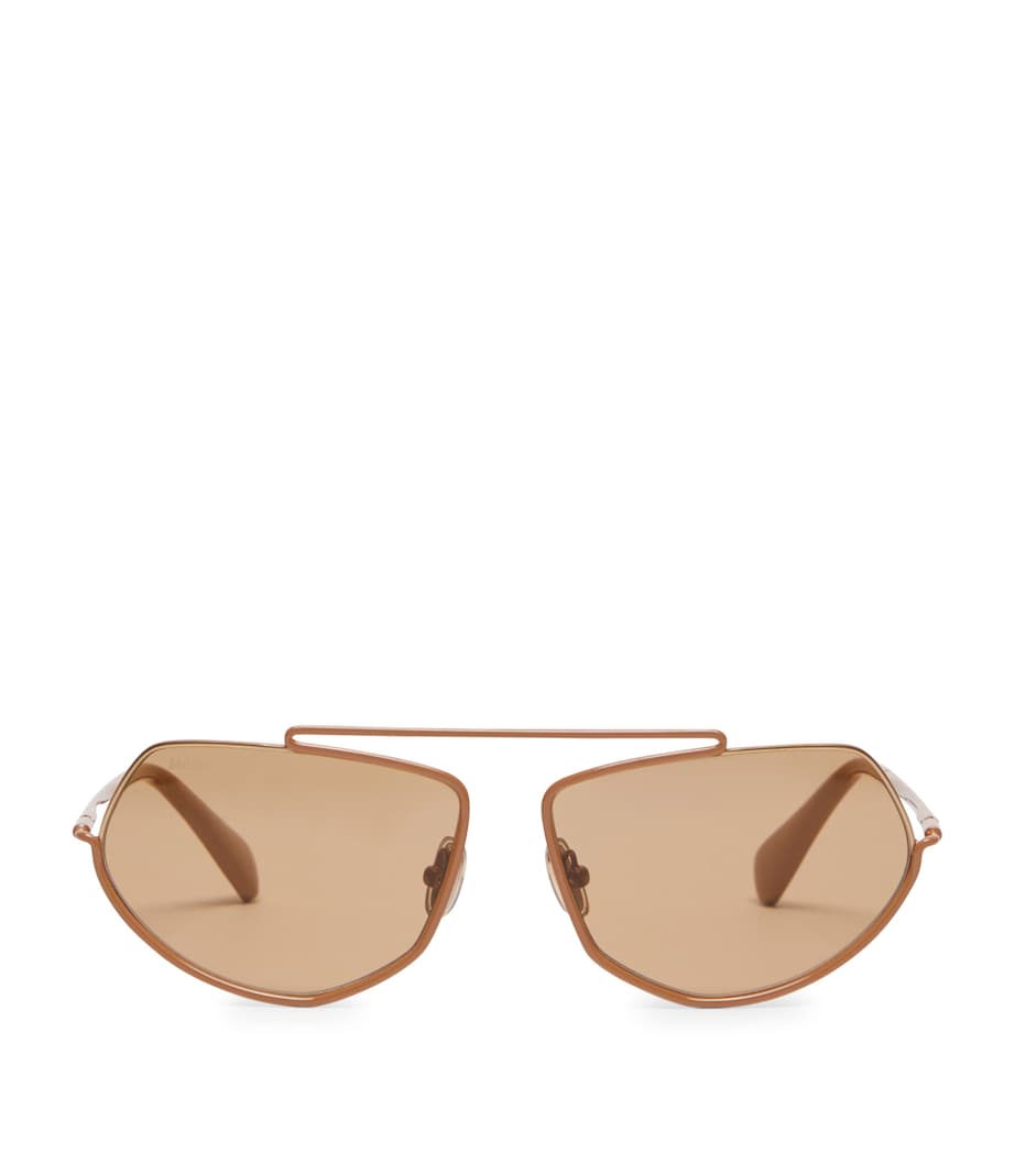 Max Mara metal square sunglasses geometric design (British brand)