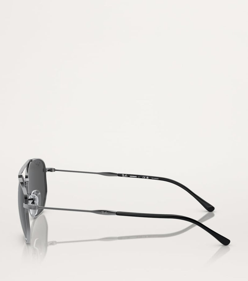 Ray-Ban metal sunglasses model 0RB3707 (British brand)