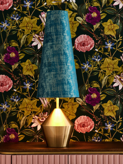 Next Clarke and Clarke Blue/Gold Lenora Table Lamp- Buy online at McGrocer