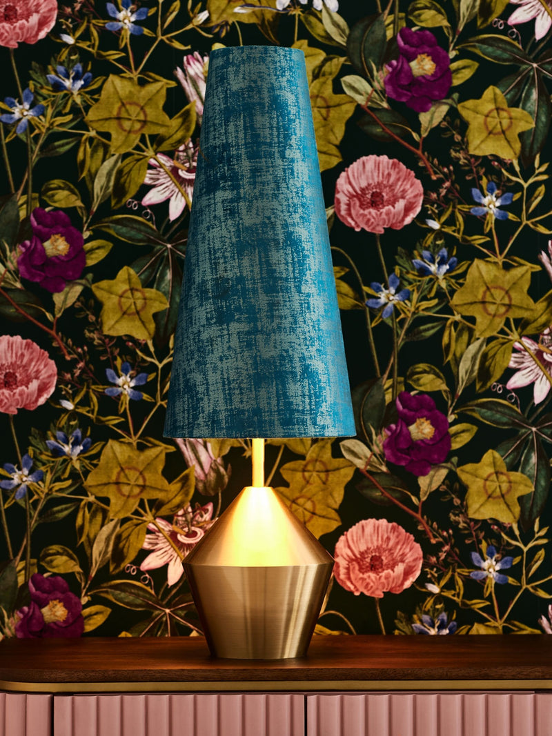 Clarke and Clarke Lenora blue gold table lamp - British product