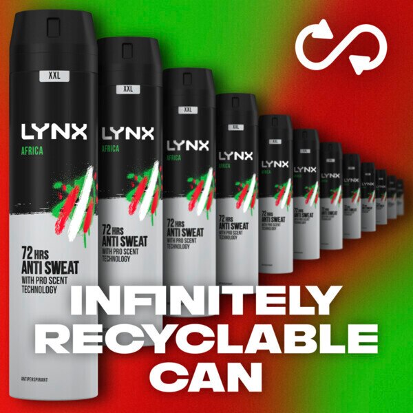 Lynx Antiperspirant Deodorant Aerosol Africa 250ml GOODS Superdrug   