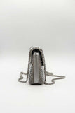 SVNX silver embellished clutch bag 21x14cm (British brand)
