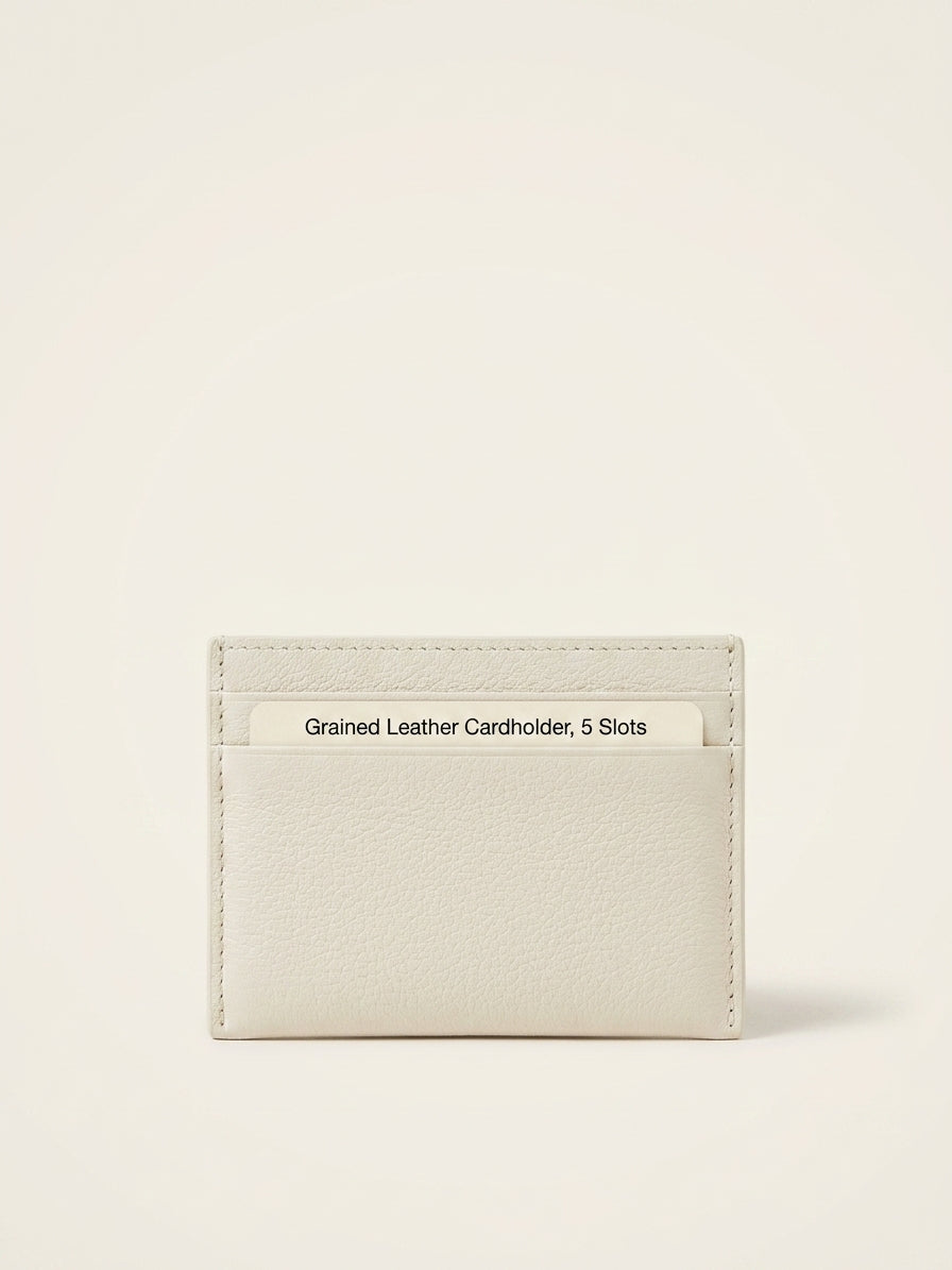 Mulberry logo-embossed four-slot leather card holder, imported from the UK
