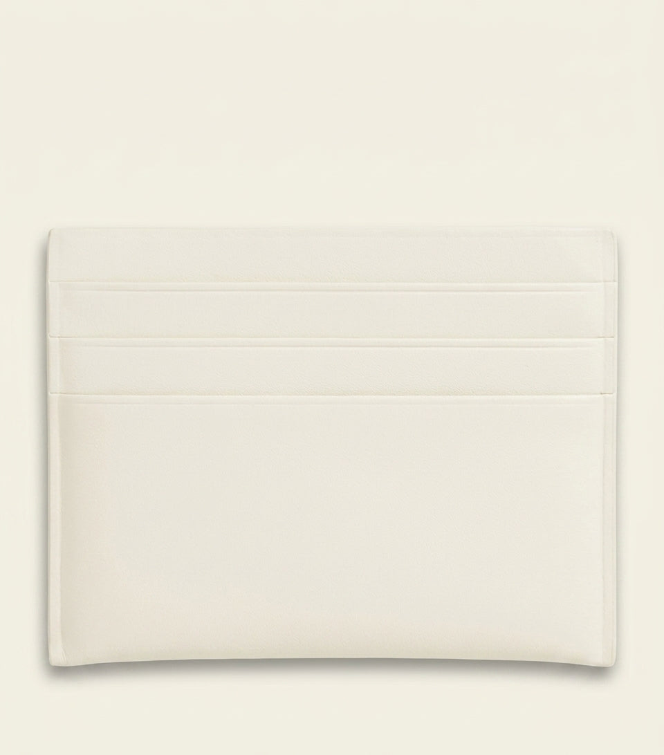 Givenchy leather card holder with silver logo, imported from the UK