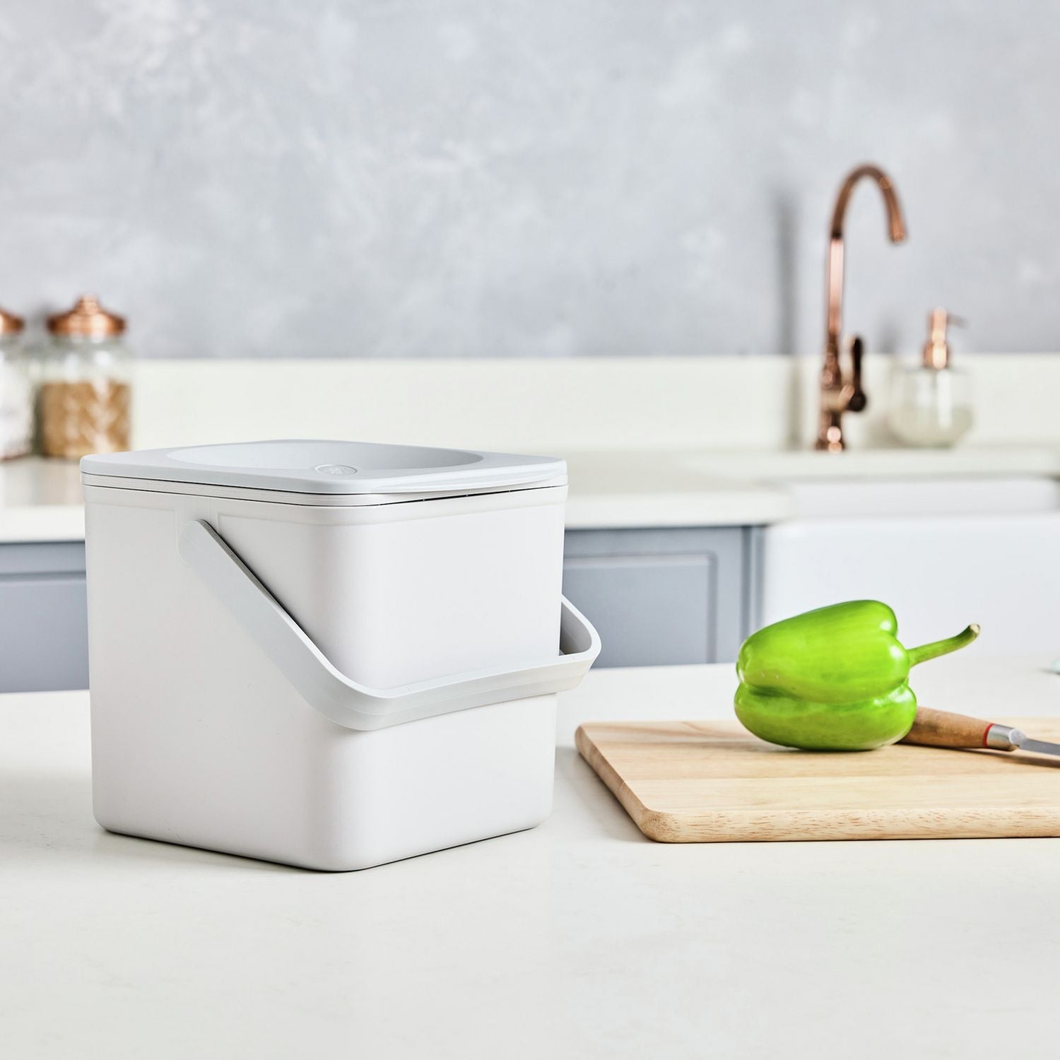 Minky storage caddy light grey, imported from the UK