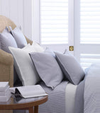 Ralph Lauren Oxford Blue striped double flat sheet 240cm x 310cm, imported from the UK